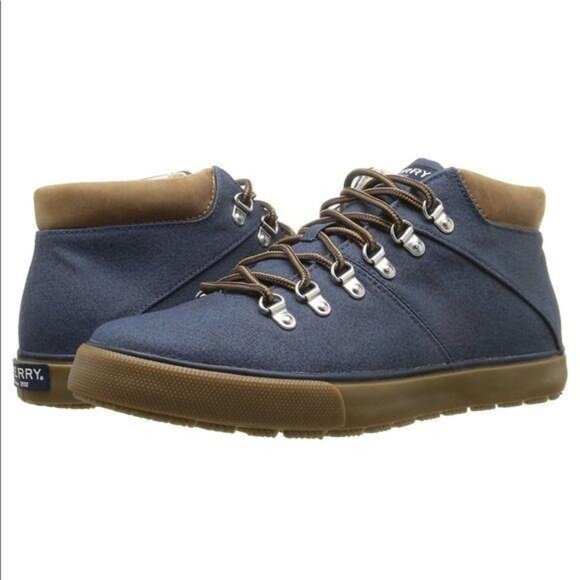 Sperry Top Sider Denim Blue Striper Chukka Alpine Lightweight Boots Shoes Size 8 - Picture 1 of 8